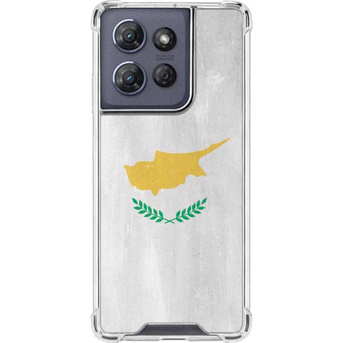 Cyprus Flag Distressed Moto G Play 5G (2025) Clear Case